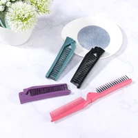 1Pcs Foldable Massage Hair Comb Portable Travel Hair Comb Anti Static Anti-tangle Brush Women Hairdressing Styling Tool 2