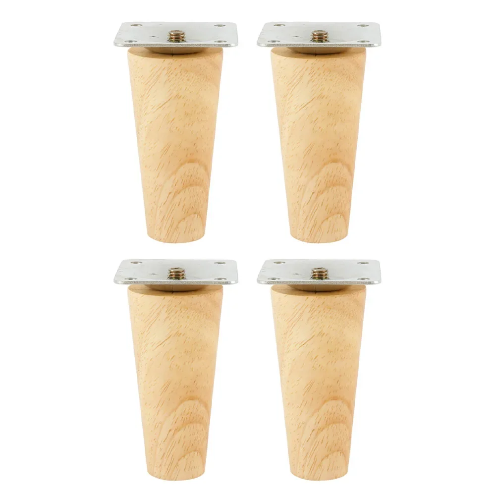 

Furniture Casters Furniture Legs Home Improvement Wood+iron 10cm 16 Screws. 4 Movable Legs 4 Protective Pads 4cm