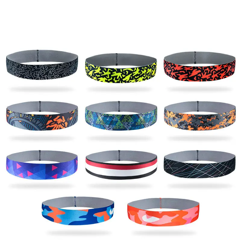 New Women Men Headband Sports Yoga Fitness Stretch Sweatband Hair Band Elasticity Headwear Absorb Sweat Breathable Material