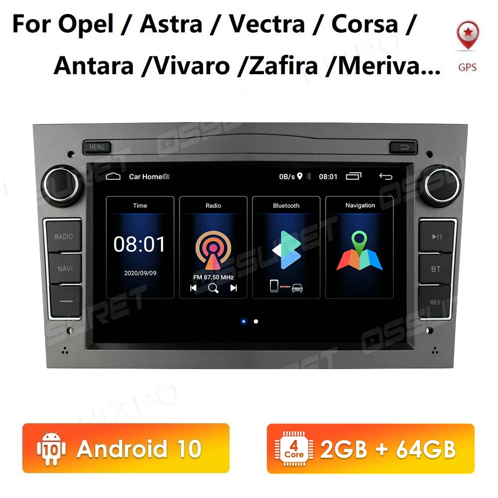 fork Thorns Annotate 2G 64G Android 10 2Din Car Radio GPS for Opel Astra H G Vectra Meriva Corsa  C D Vivaro Antara Zafira Vauxhall Stereo multimedia|Car Multimedia Player|  - AliExpress