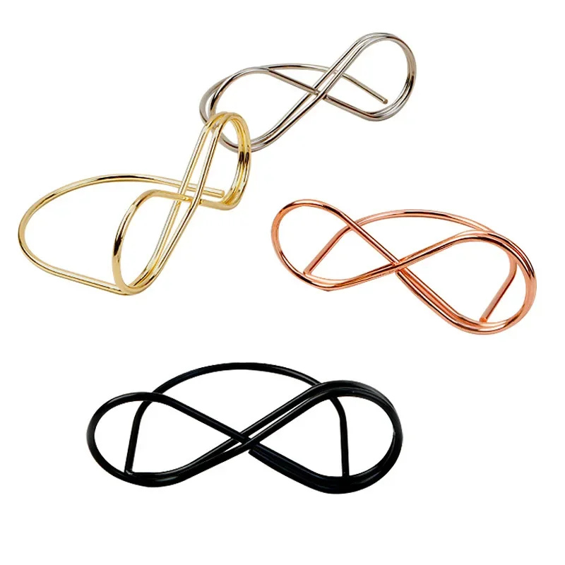 Creative Multi-purpose Card Holders Iron Curve Beauty Memo Holder Business Card Holder Party Seat Name Tag Stand