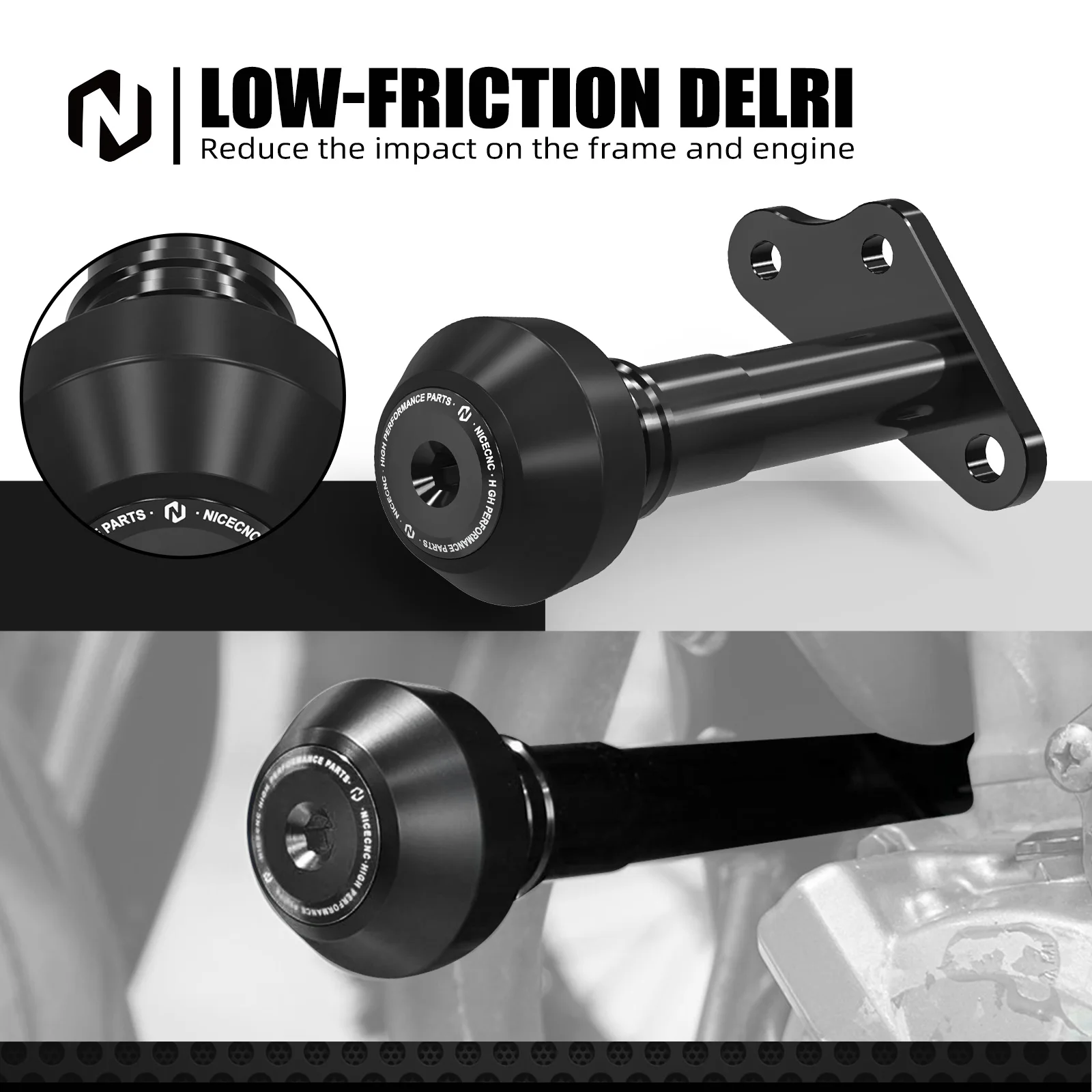 NICECNC Für Suzuki DRZ400S DRZ400SM DRZ400S DRZ400 SM 2000-2024 2023 Motorrad Sturzpads Motor Schutz crash-schutz – Detail 10