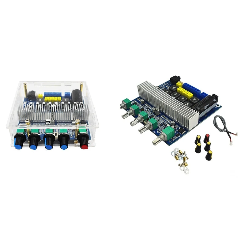 

TPA3116D2, Bluetooth 5,0, 2,1 каналов, усилитель сабвуфера, плата высокой мощности 2X50 Вт + 100 Вт, басовый усилитель, Плата усилителя