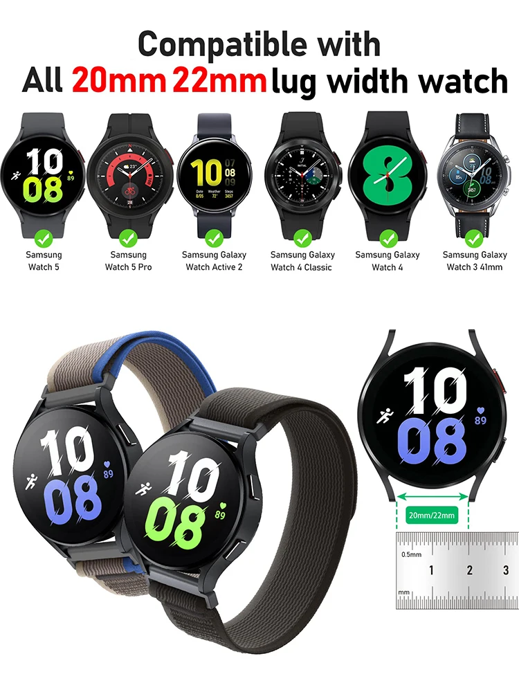 Trail Loop Coorea Bracelet – Versatile 20mm & 22mm Watch Band