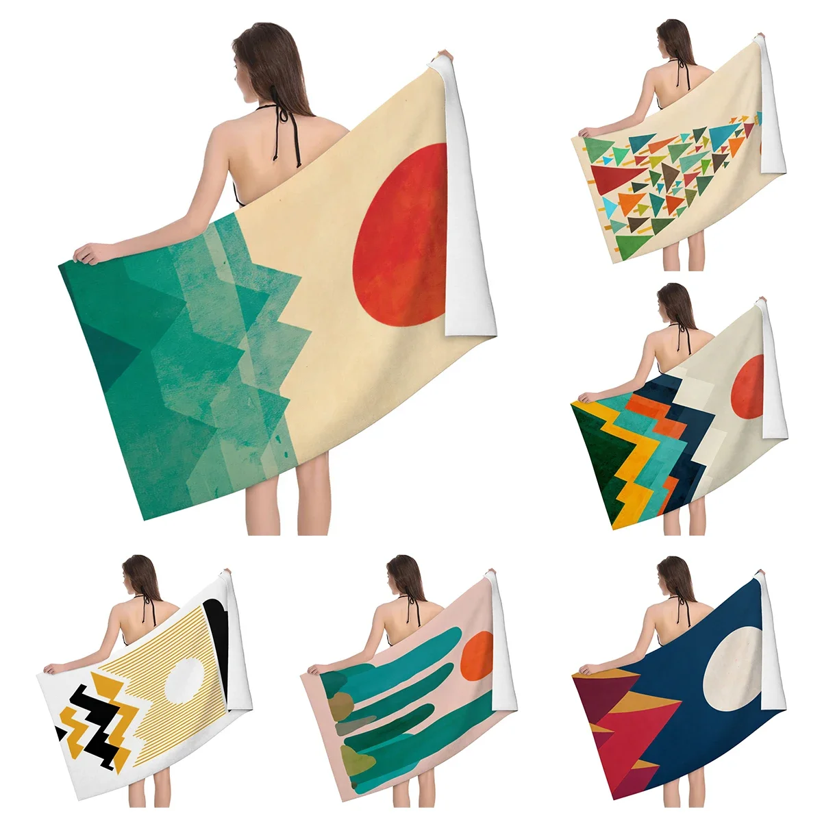

Home bath towels for the body towels bathroom quick drying microfiber beach towel Oil painting style man large sports towel