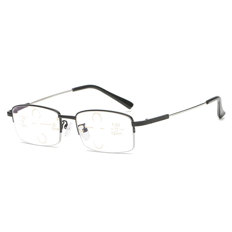 Color Changing Presbyopia Glasses  Men's Automatic Zoom Anti Blue Light Far and Near Reading Glasses 5