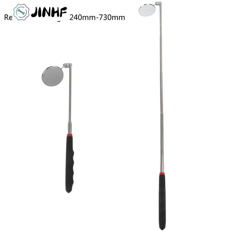

1Pc 30/50mm Inspection Mirror Car Telescopic Detection Lens Inspection Round Mirror Reflector Mirror 360 Repair Tool