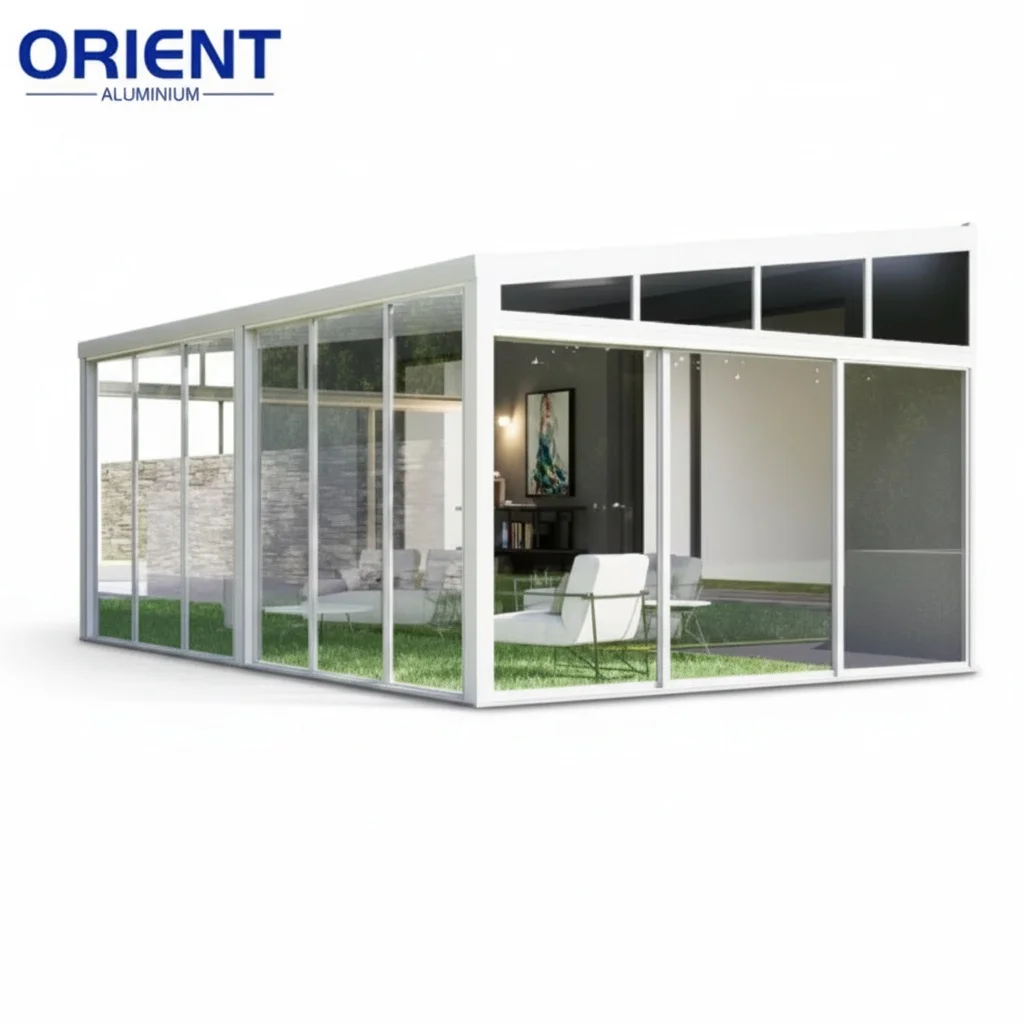 Copertura per Patio in Alluminio, Pergola Autoportante in Lega di Alluminio 3m x 3m x 2m, Tetto Impermeabile per Patio, Gazebo Moderno da Giardino, Riparo Solare