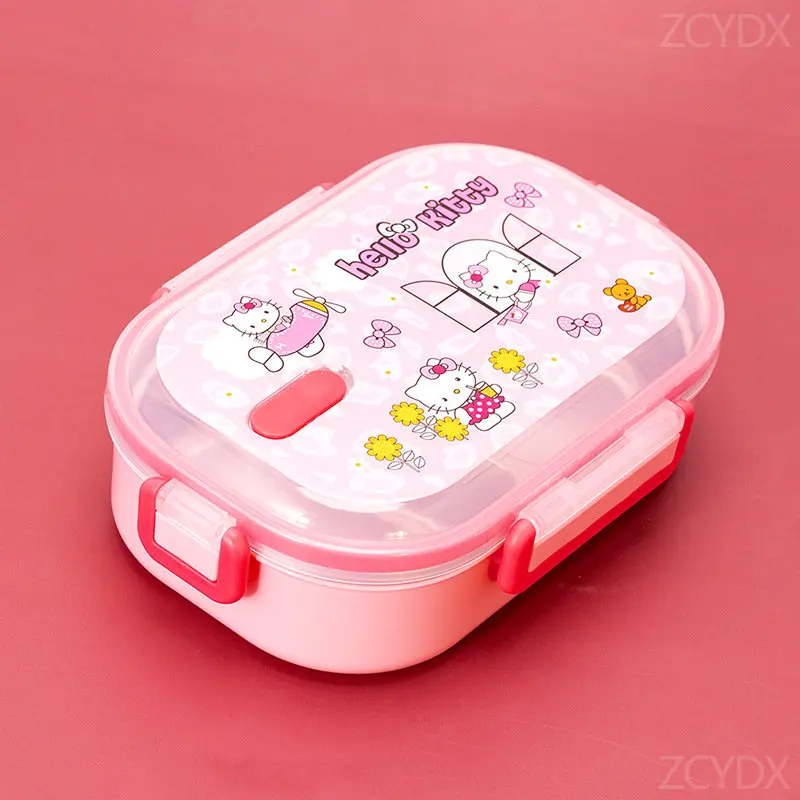 Hello Kitty Lunch Box Creative Cute Portable Bento Box Microwave