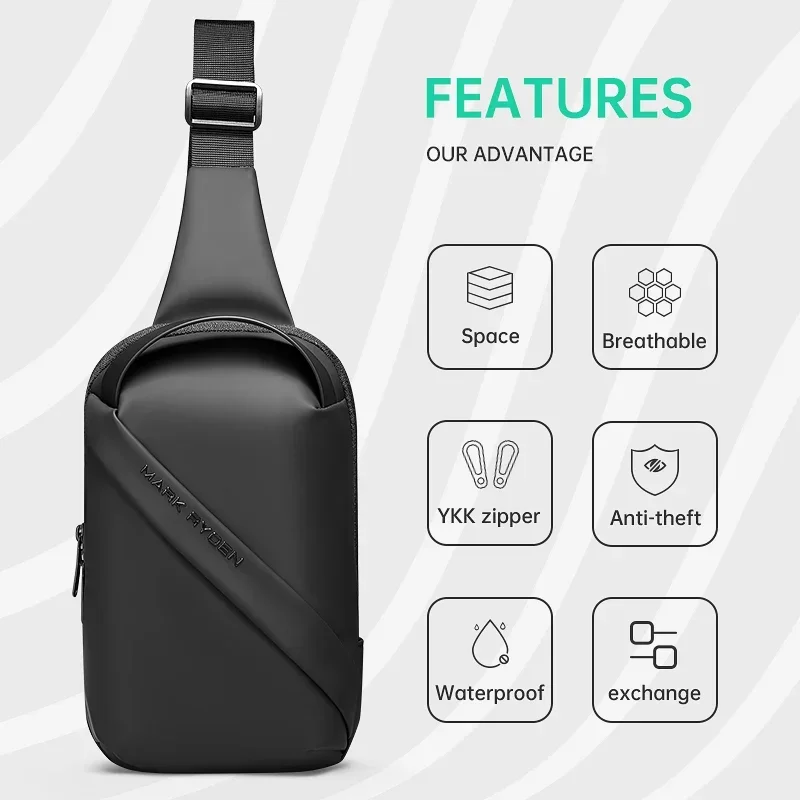Men Casual Sport Shoulder Messenger Bag