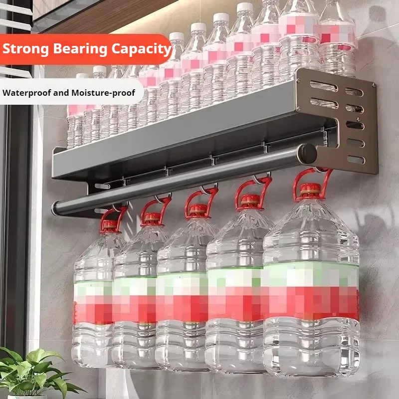 Wall-Mounted Kitchen Spice Storage Rack Condiment Rack Multifunctional Household Utensil Rack Kitchen Hanging Organizers 3