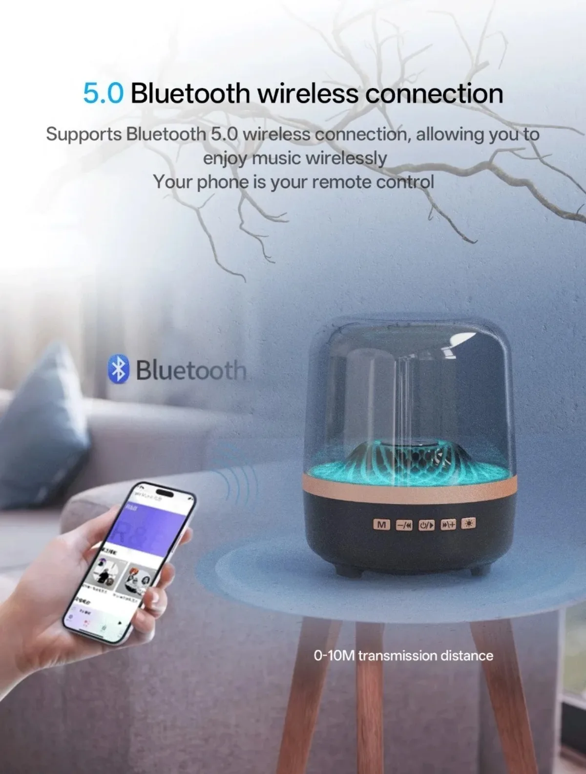 Wireless Bluetooth Smart Speaker With Deep Bass And Tws Surround_voghion.com