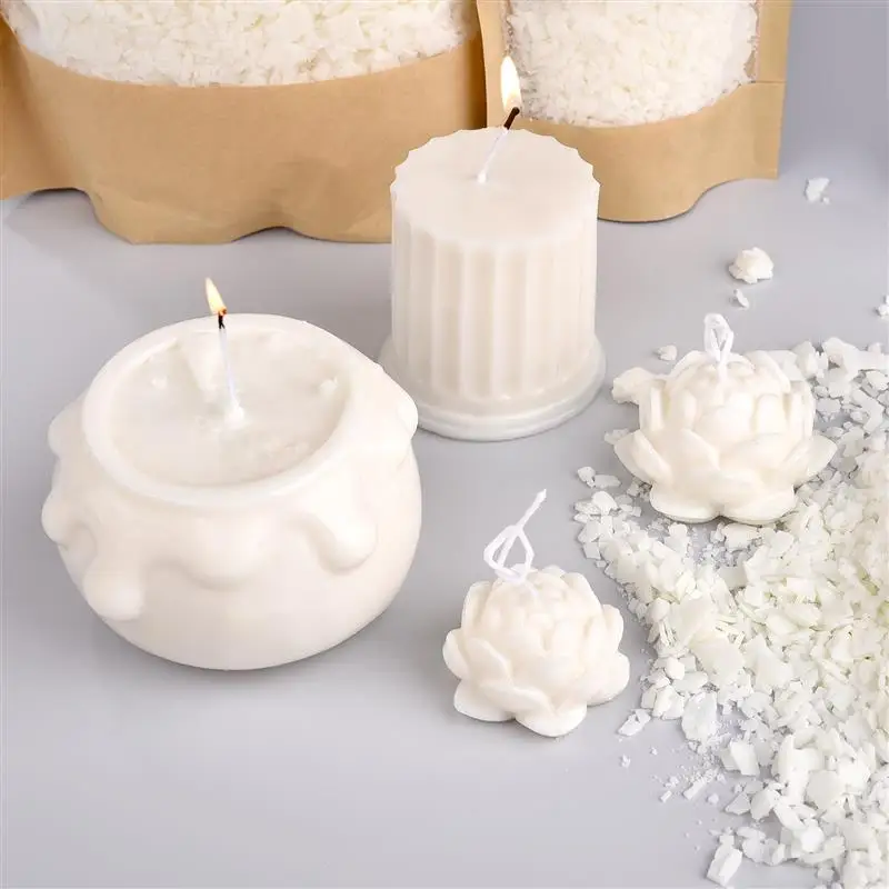 50/100g Natural Soy Wax Flake Scented Candle Raw Material DIY Candle Making Handicraft Supplies Wax Additive-Free Pure