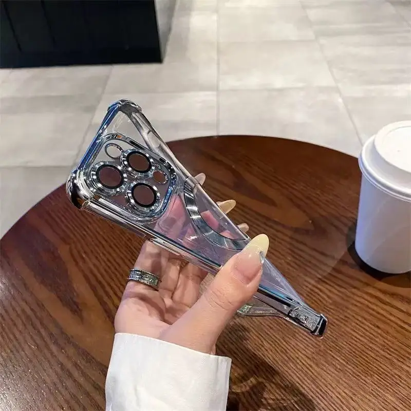 Luxury Magnetic Phone Case with Soft Plating Cover