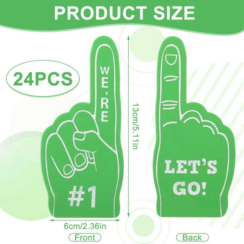 Sports Foam Finger Sporting Events Sticks For Basketball Football Dance Games Party Supplies