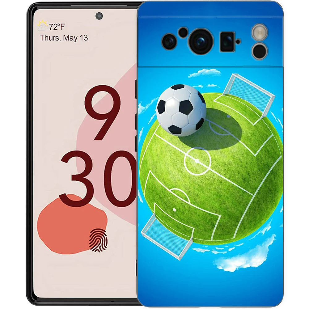 Premium Shockproof Football Design Phone Case Cover - Soft TPU Protective Shell