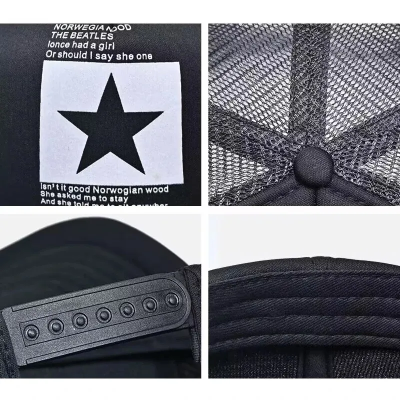 Baseball Cap Snapback Mesh Hats Hip