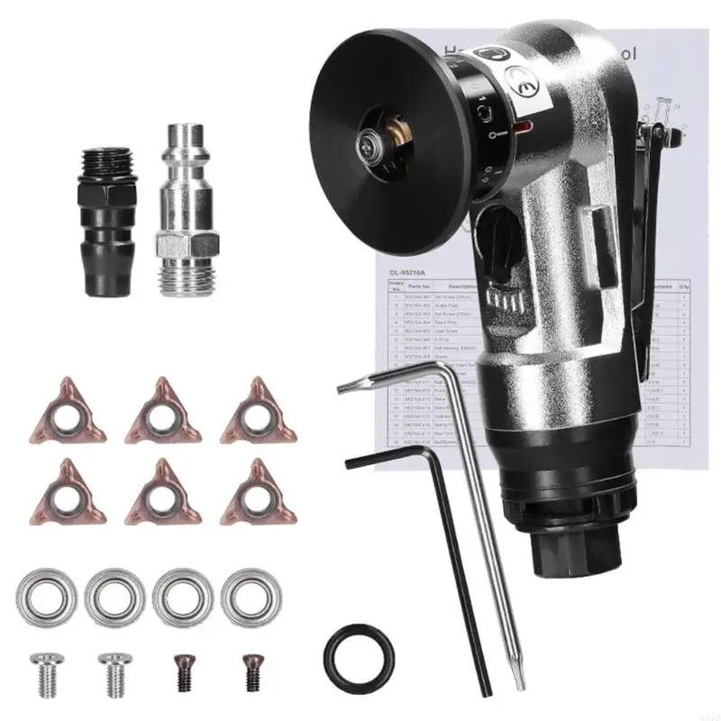 920L Chamfering Deburring Metal 30000rpm Circular Pneumatics Chamfering Tool, 45 Degree Handheld Metal Deburring