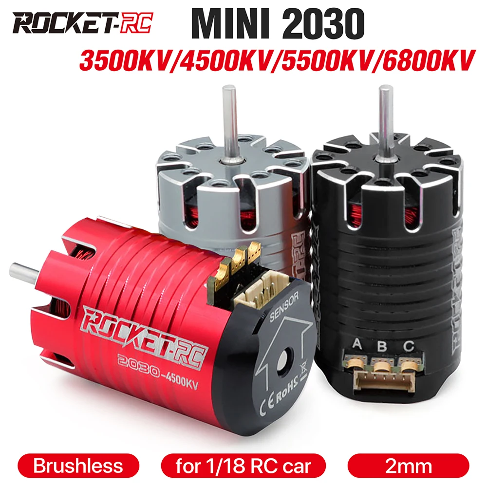 

ROCKET-RC бесщеточный двигатель для TRX4M 1/18 RC Car Off-Road Crawler сенсорные мини 2030 обновленные детали 3500KV 4500KV 5500KV 6800KV
