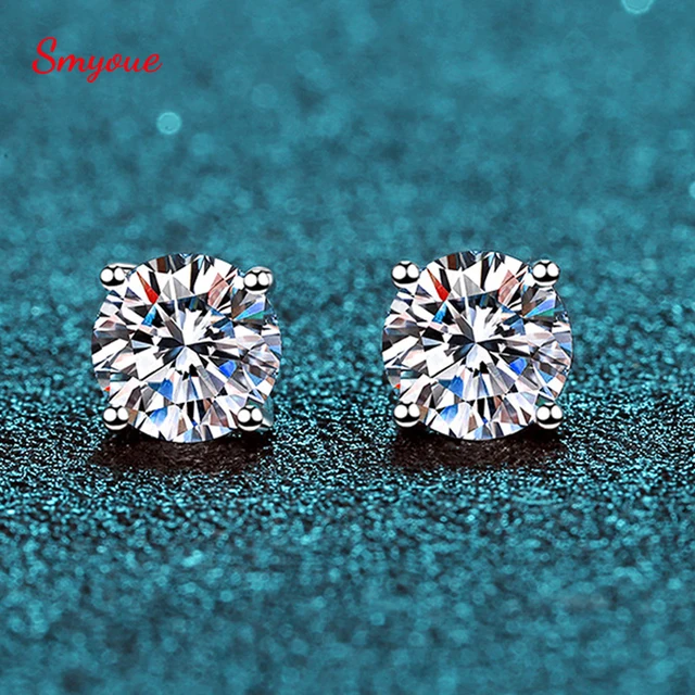 [알리익스프레스] Smyoue Moissanite 스터드 귀걸이: 고전적인 우아함과 찬란한 반짝임