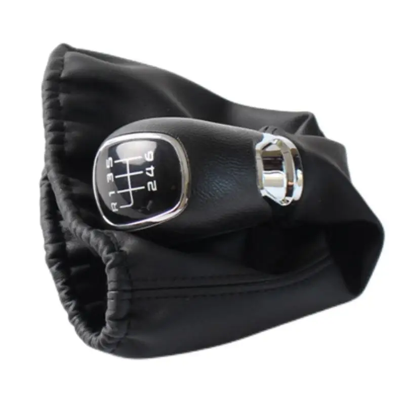 For Volkswagen VW Jetta Golf 3 MK3 LUPO POLO CADDY Gear Shift Knob Gaitor Boot Cover Case Car Styling Accessories Black Red Line