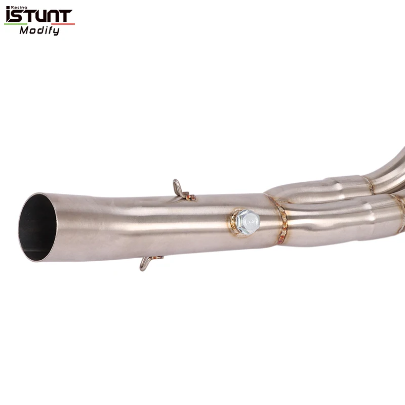 Motorcycle Exhaust For Yamaha MT07 MT-07 FZ-07 Pipe Escape Moto Stainless Steel Front Mid Link Pipe Slip On - Image 2