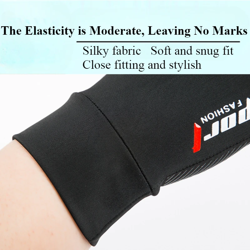 Summer Men Women Gloves Fishing Cycling Ice Silk Breathable Elastic Sun Protection Touchscreen Fitness Sports Driving Gloves 2