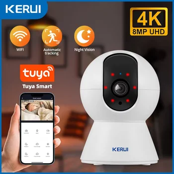 KERUI 4K WiFi Smart IP Camera – Indoor Security with AI Motion Detection & Night Vision