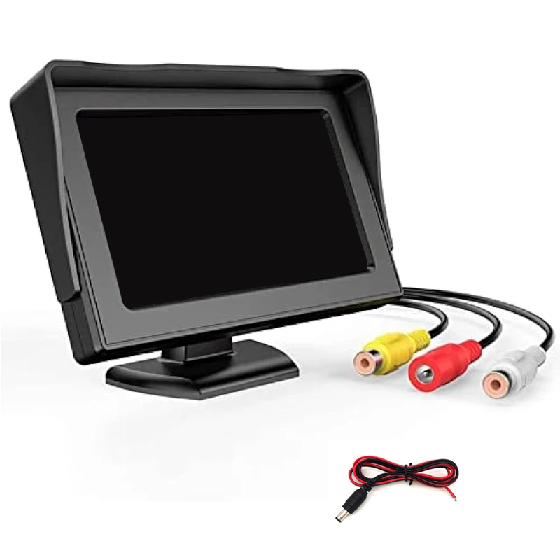 car display monitor 4.3in Car Display Easy to Install High-definition Reversing Image Universal Machine Display