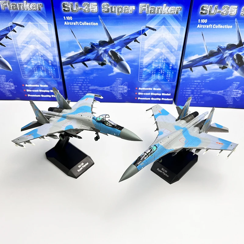 1:100 Scale SU-35 Aircraft Model Plane Russian Air Force Fighter Su 35 Airplane Alloy Model Diecast Metal Planes Kids Toy diecast alloy 1 100 scale russian metal fighter su 57 airplane aircraft model su 57 plane model for boy toy gifts collection