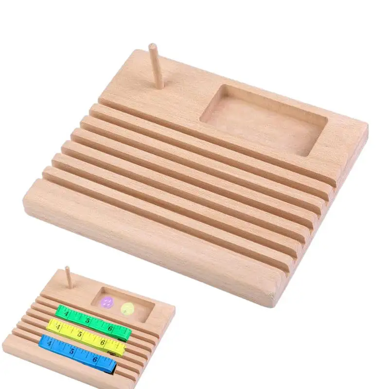 

Деревянная подставка для линейки для стеллажа, деревянная стойка для катушек, регулируемая деревянная линейка 18*15 см, подставка для линейки в стиле пэчворк для дома и школы