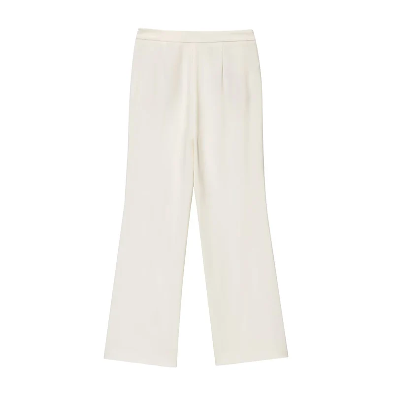 Women 2 Pieces Straight Pants Sets 2025 New Fashion Short Vest Top Trousers Women's Suit Casual Two Piece Woman Outfits