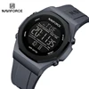 NAVIFORCE Creative Multifunction Male Wristwatches Silicone Strap LCD Display Electronic Watches for man Casual Wild Male Clocks