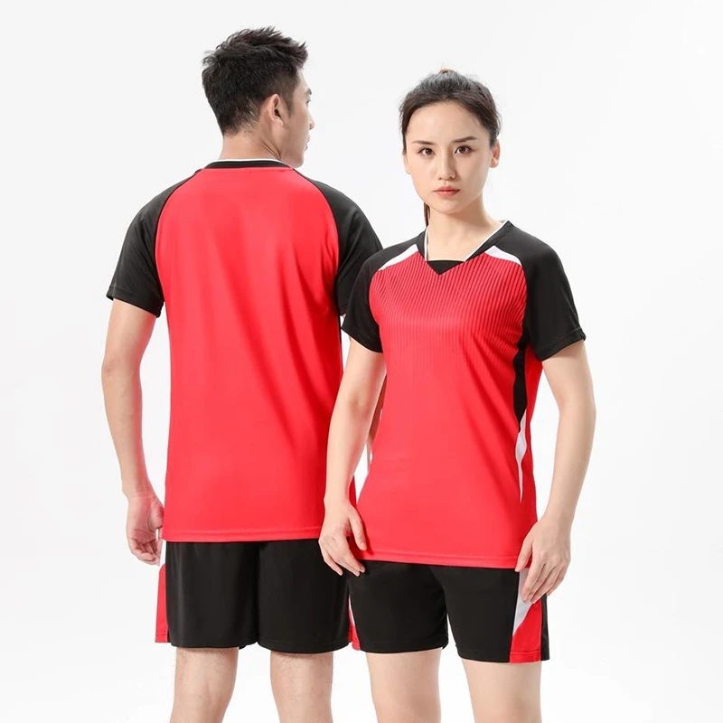 High Quality New Design Men Volleyball Uniform Crew Neck Sleeveless Volleyball Jersey Unisex 858+859