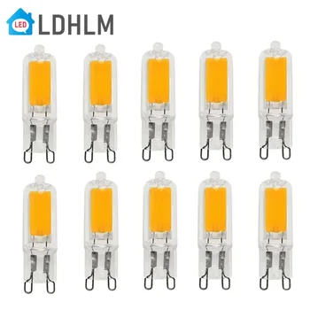 G9 COB LED 스포트라이트 샹들리에 조명, 할로겐 교체, 7W 9W 12W 15W COB LED 전구, AC/DC 12V 220V Lampada