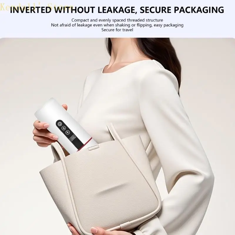 3XUB 변색되지 않은 여행용 가열 컵 500ml 자동차 캠핑용 자동 가열 컵