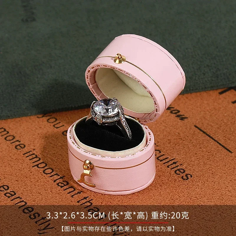 Jewelry Ring Box For Proposal Ceremony Wedding Single Slot For Women