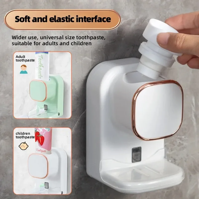 ZEXEF Smart Toothpaste Dispenser Automatic Sensor Electric Wall Mounted Tooth Paste Squeezer for Home Bathroom Accessories