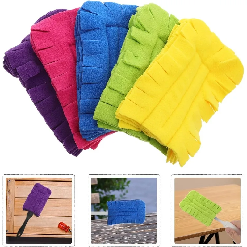 Hand Duster Heads Replacement Refills Microfiber Pads Reusable for Cleaning Ceiling Fans Hardwood Floors Kitchen Surfaces