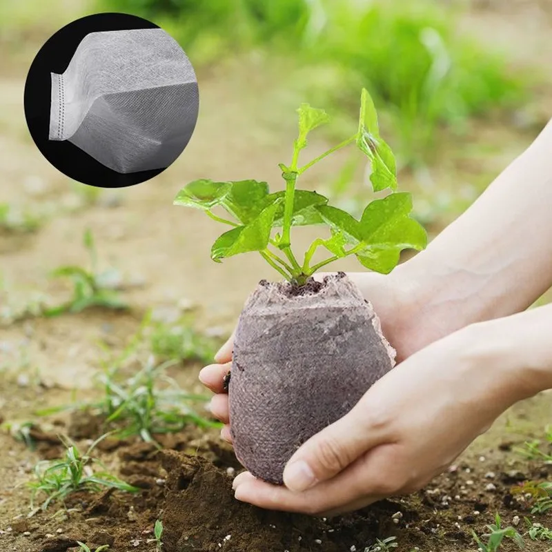 Wholesale Biodegradable Nursery Bag Plant Grow Bags Non-woven Fabric Seeds To Sow Flower Pots for Home Gardening Accessories 4