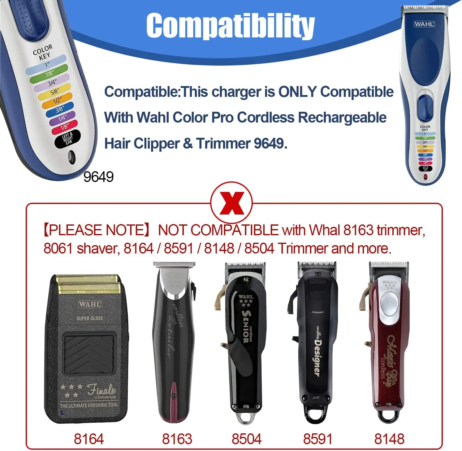 3.5V1A AC Adapter Clipper Charger for Wahl Color Pro Cordless Hair Clipper & Trimmer 9649 Replacement Wahl Power Cord charger adapter power supply adapter battery charger adapter