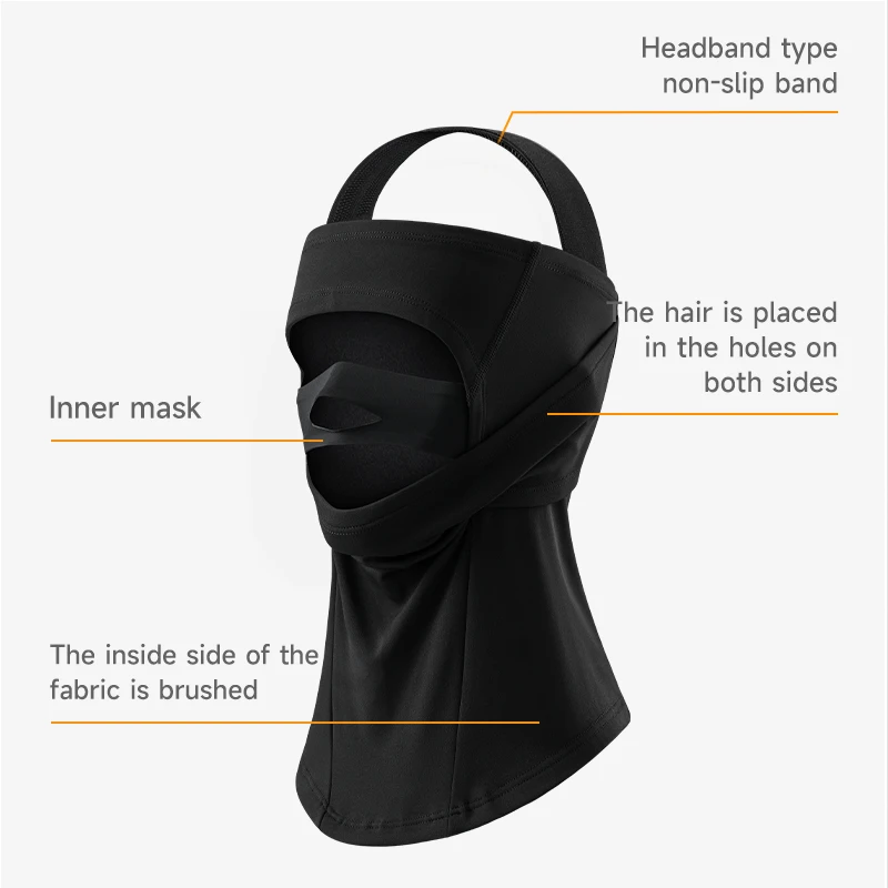 NANDN Ski face mask Anti fog convenient and comfortable head cover mask with warmth and windproof Essential for snowboarding