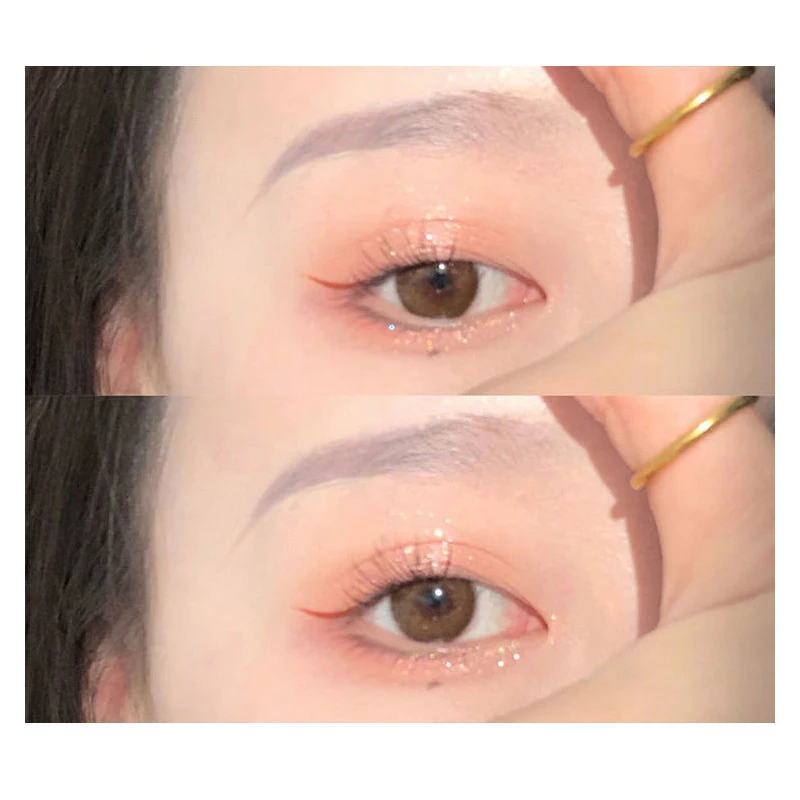 Pink glitter Eye Shadow Palette Pearly Sequin Matte Shimmer Eye Shadow Orange Shiny Charming Girl Makeup Lasting Korean Cosmetic