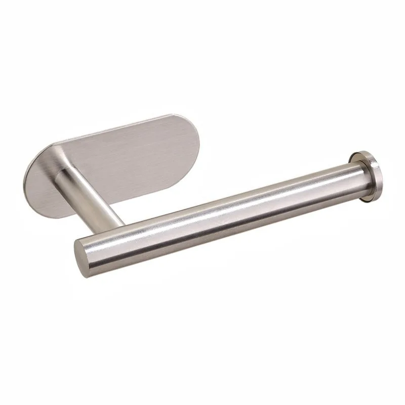 

Wall-mounted cabinet kitchen paper towel toilet paper holder free bathroom bathroom steel paper roll stainless towel holder