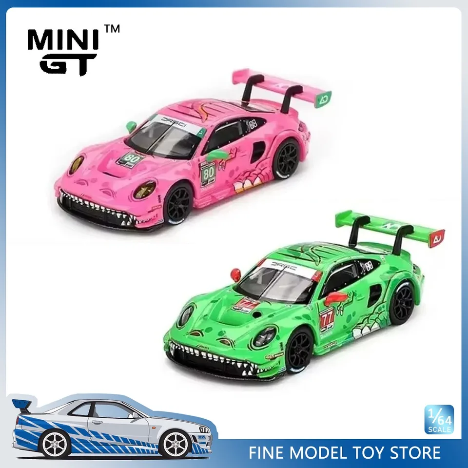 MINIGT 1:64 Porsche 911 GT3 R Roxy Pink AO Racing 2023 Lamborghini