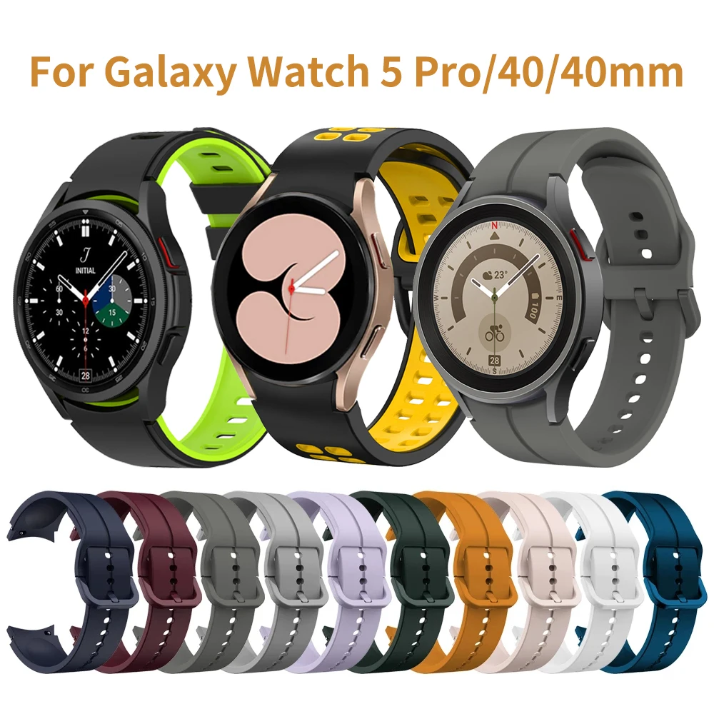 Cinturino Sportivo In Silicone Senza Spalline Per Samsung Galaxy Watch5 Pro/Watch5 Watch4 44Mm 40Mm Classic 46Mm 42Mm Cinturino Per Cinturino