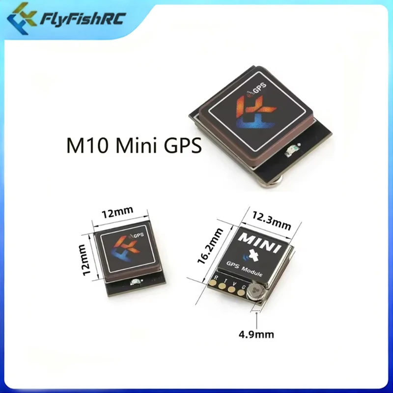 FlyfishRC M10 Mini GPS pour Drone – Antenne Céramique 12x12mm