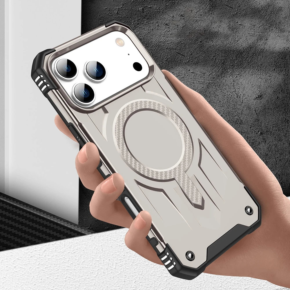 Shockproof Magnetic Armour Case - Heavy Duty Rugged Cover with Magsafe Compatibility