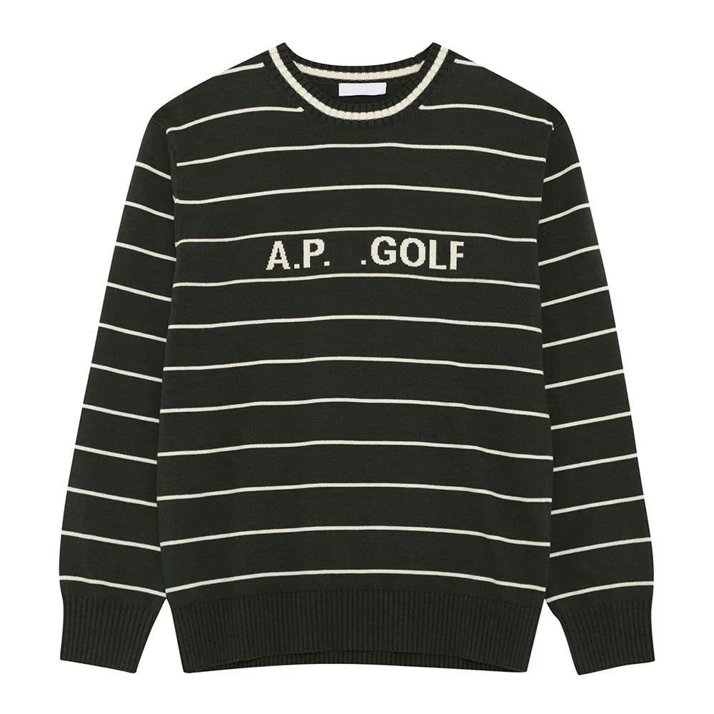 

"Best-selling Men's Striped Knitted Sweater! Luxurious and Fashionable Golf Pullover! Versatile Design, Selected Brands!"