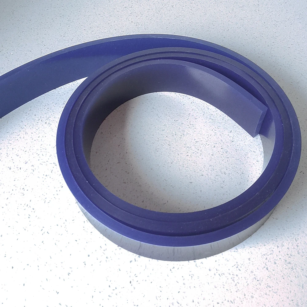 프레스 기계용 수성 잉크 고무 스트립, 스크린 인쇄 스크레이퍼, 납작하고 날카로운 마우스, 30*9